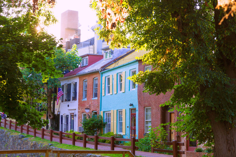 Historic homes in Georgetown, Washington D.C.