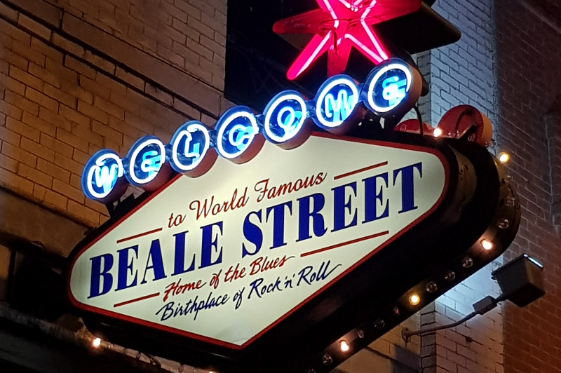 Beale Street sign, Memphis, Tennessee, USA