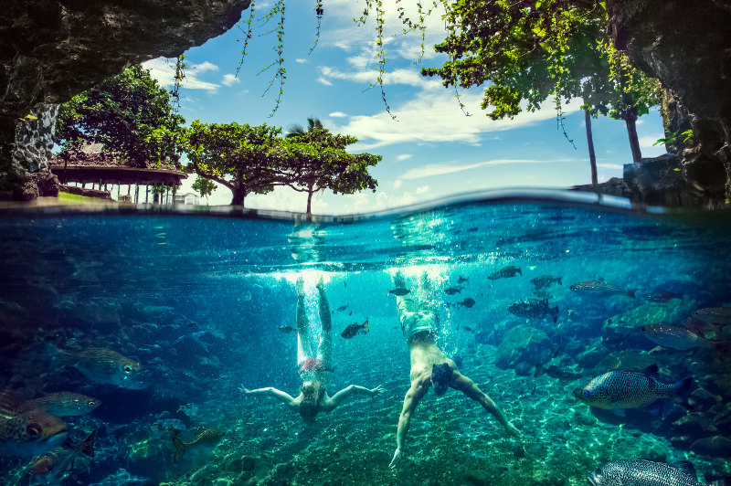 Springwater cave pools Samoa