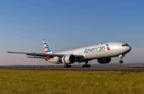 American Airlines aircraft taking off