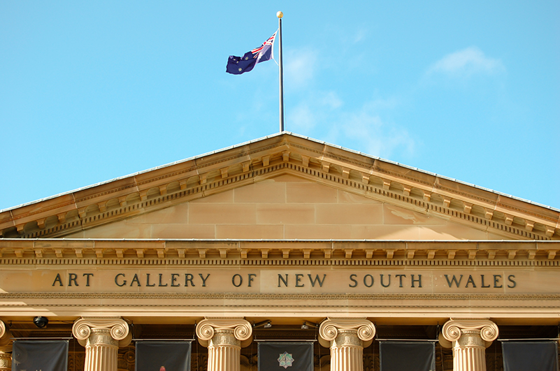 The exterior of the Art Gallery of NSW in the Domain, Sydney