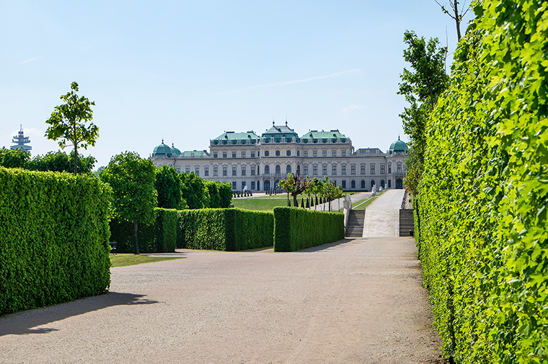 The Belvedere Palace in Vienna