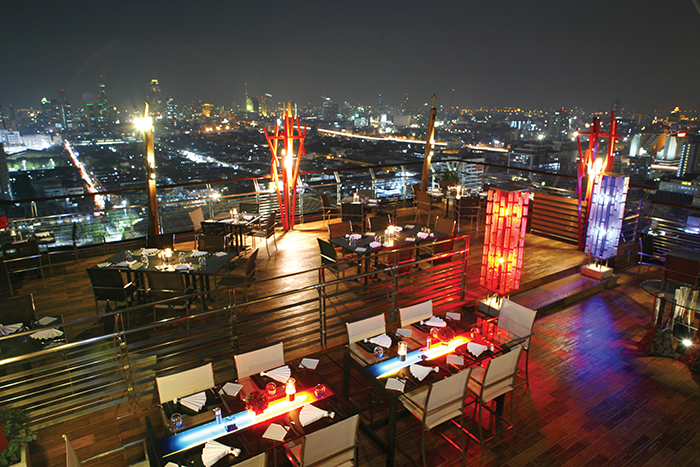 The Siam@Siam rooftop offers sweeping views over Bangkok