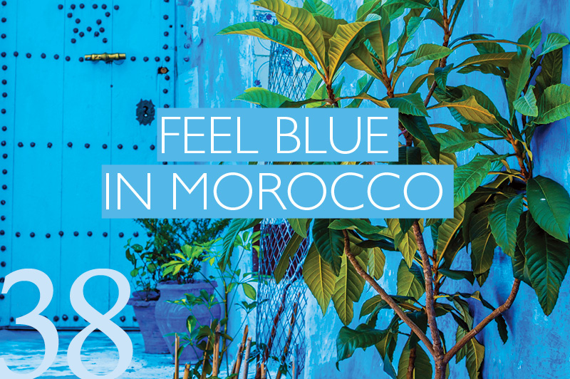 Blue city in Morocco 