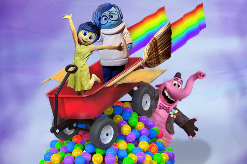 Some of the animated characters from Disney Pixar's Inside Out film.