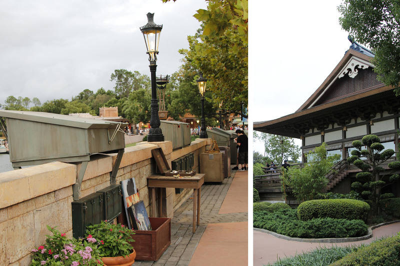 Japanese architecture and gardens found in Epcot