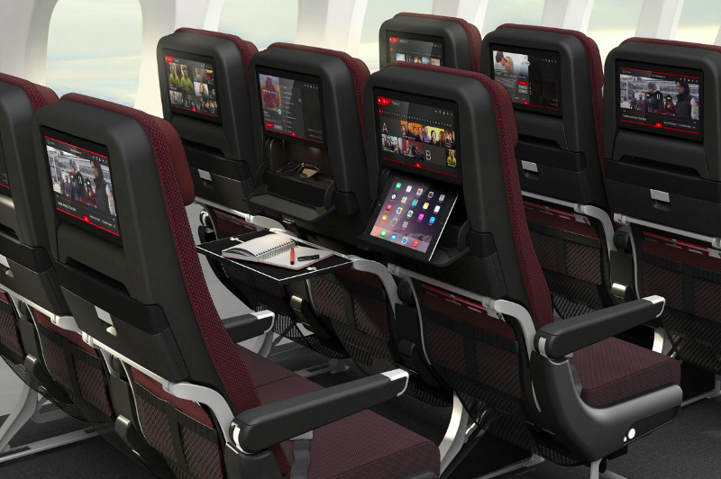 Economy class like you've never seen it before - more working space for business travel efficiency 