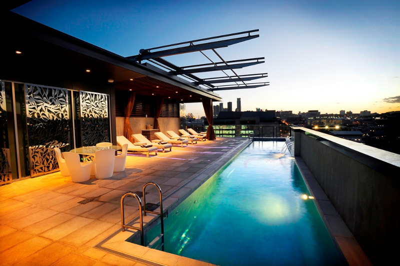 The Emporium Hotel rooftop pool