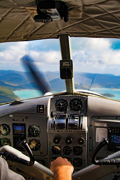 scenic helicopter flight over the whitsundays