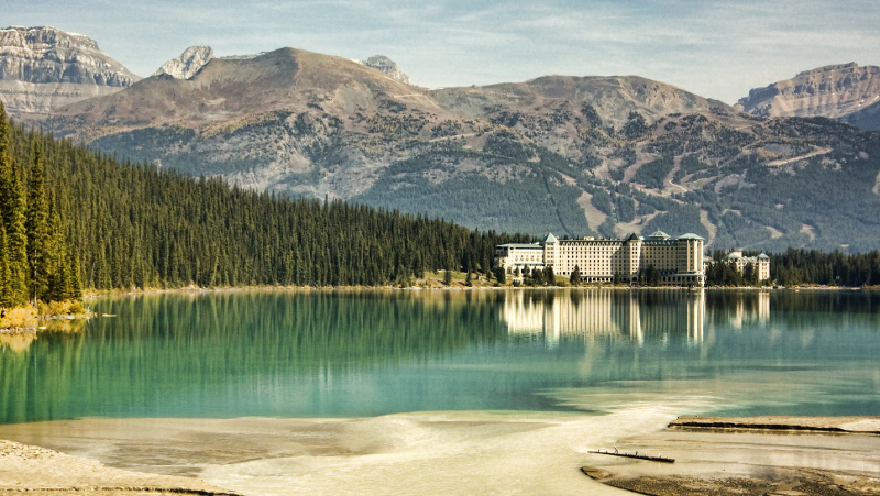 Fairmont Chateau Hotel, Lake Louise, Alberta Canada.