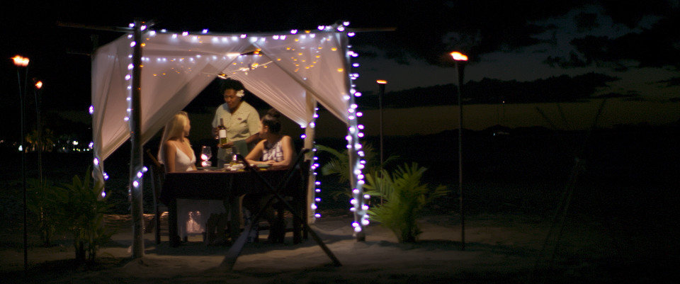 private beachside dinner Maravu denarau fiji