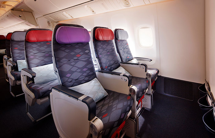 Economy Class seats on VA B777 aircraft