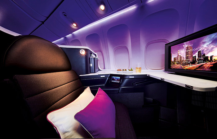 Business Class on Virgin Australia's B777 aircraft