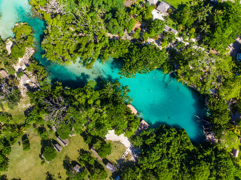 Vanuatu's Blue Lagoon. Image: Getty