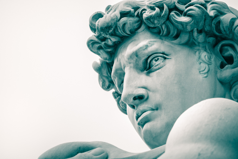 Michaelangelo’s statue of David, Florence, Italy