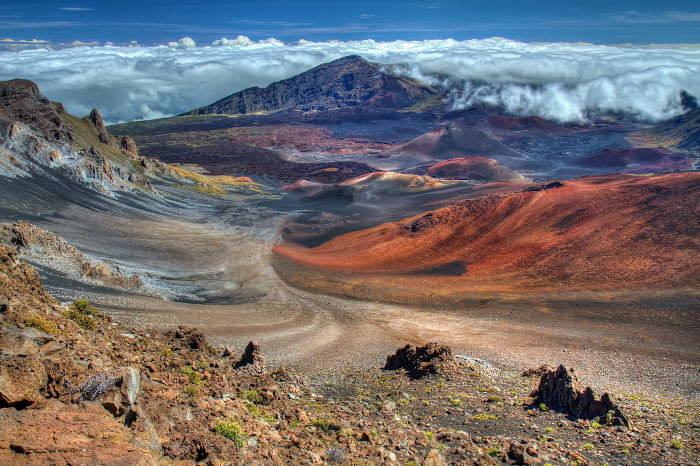 haleakala volcano landscape maui hawaii