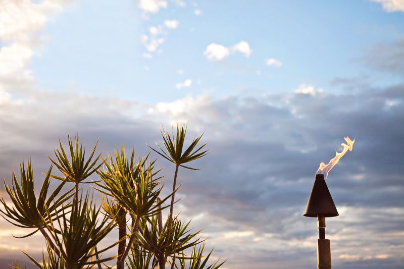 luau tiki torch hawaii