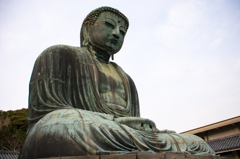 Bronze Buddha statue in Japan
