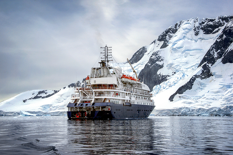 expedition cruise ship in antarctica