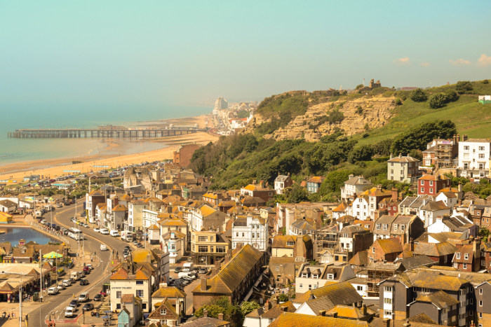 Hastings, England on a sunny day