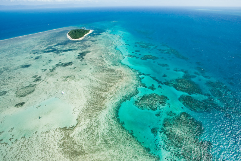 Aerial view of Green Island, Tropical North Queensland