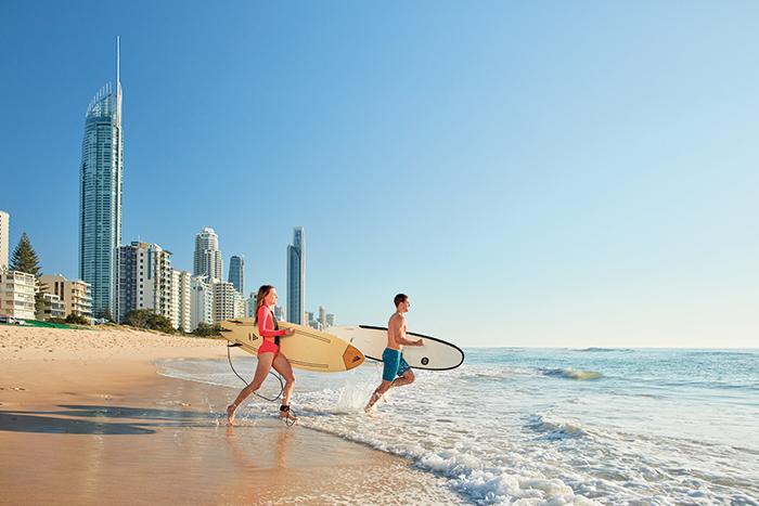 Surfing on the Gold Coast tourism event queensland
