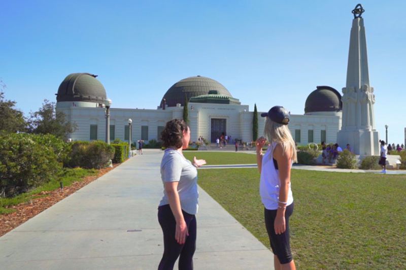 Outside Griffith Observatory