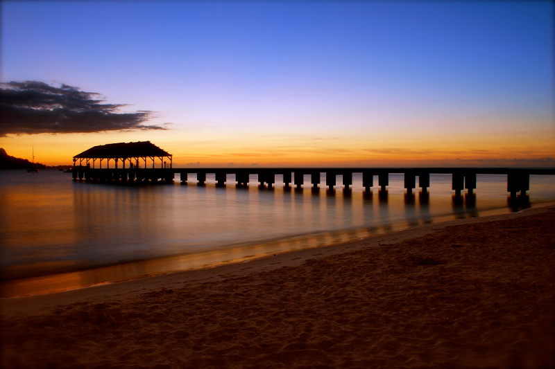 A view of the Hanalei Pier