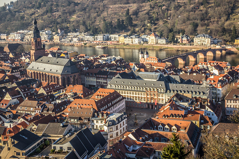 heidelberg as seen from above