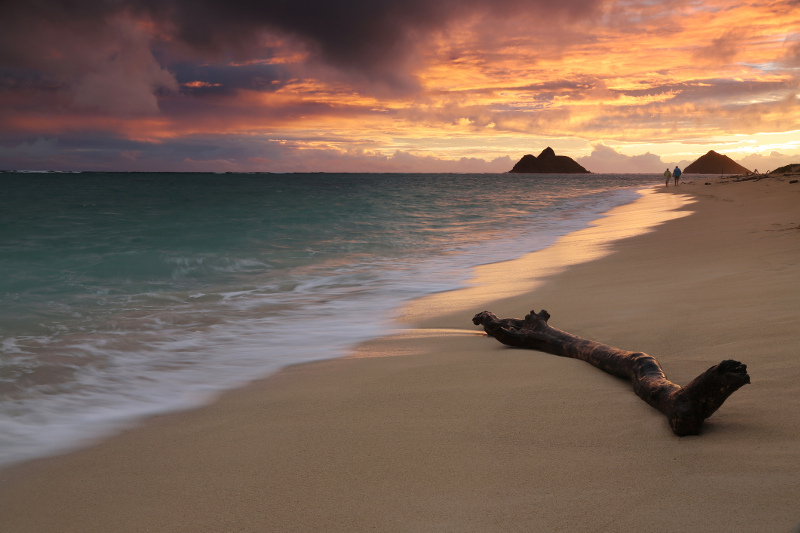 Lanikai Beach view from the sand