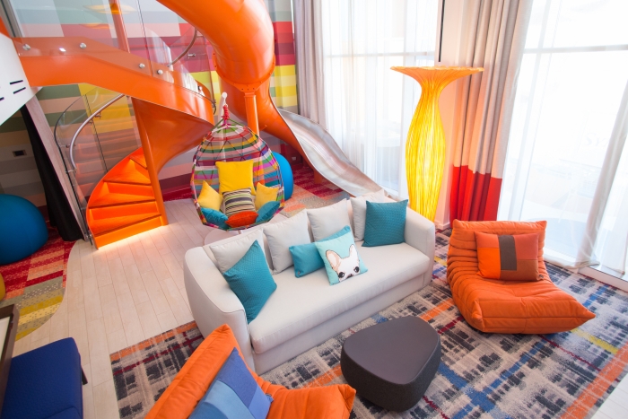RCI's "Ultimate Family Suite", which sleeps up to eight people. Image: Royal Caribbean International. 