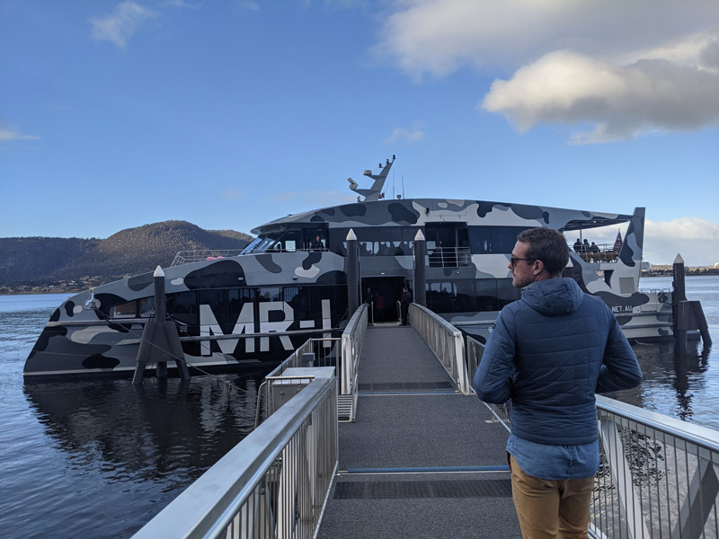 The ferry to MONA in Hobart