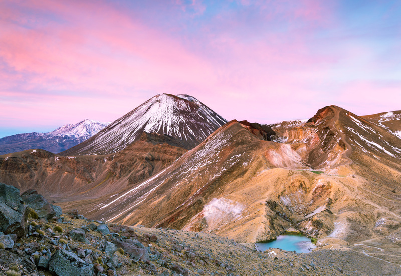 Mount Ngauruhoe in New Zealand