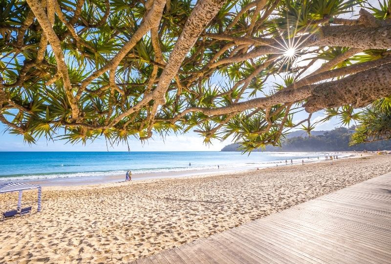 Image of a beach in Noosa, Queensland