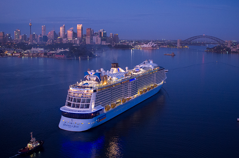 RCI's Ovation of the Seas in Sydney Harbour.
