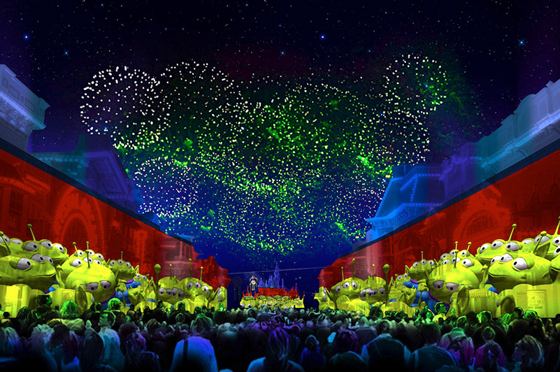 An artist's rendition of Disneyland Resort's Pixar Fest event.