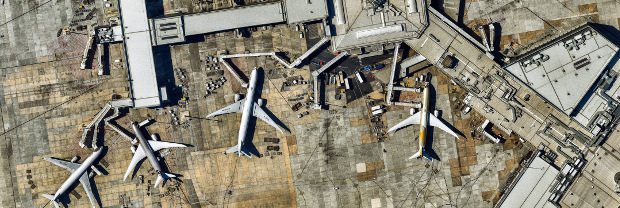 aerial view Melbourne Airport Australia