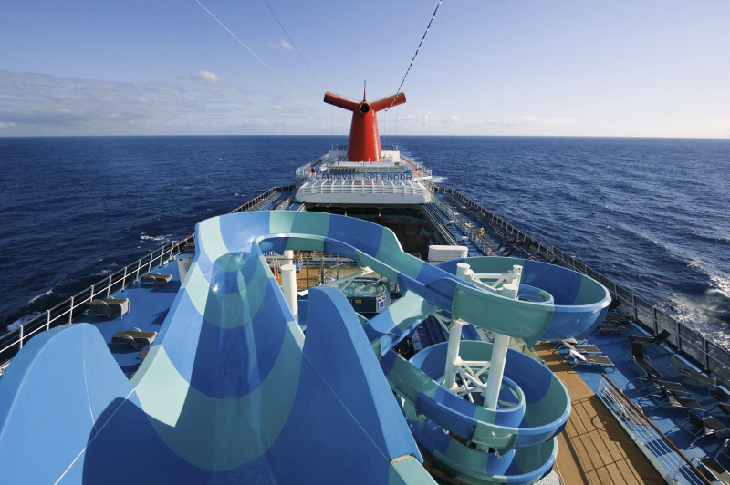 waterslide aboard Carnival Splendor cruise ship by Carnival