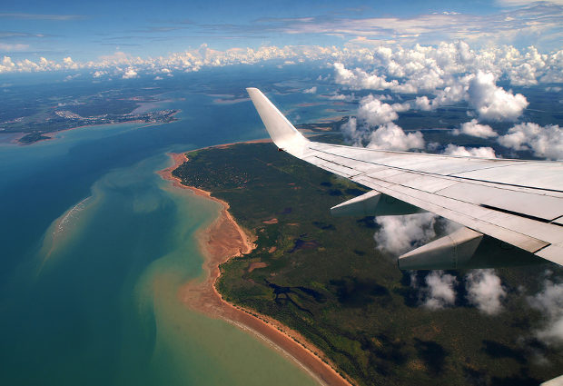 Darwin Harbour views from plane