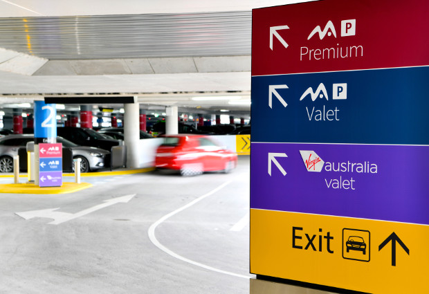 Parking sign Melbourne Airport
