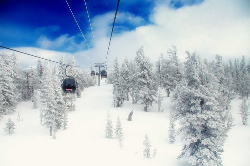 ski lift in california
