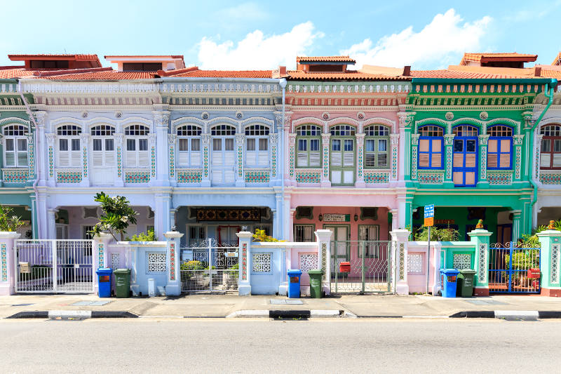 Peranakan buildings, Singapore.