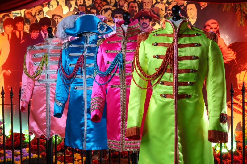 costumes from the Beatles Sgt Pepper album