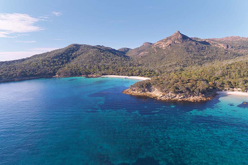 Freycinet National Park from above