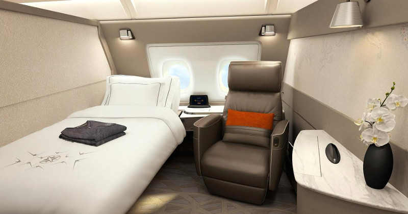 First Class Singapore Airlines A380