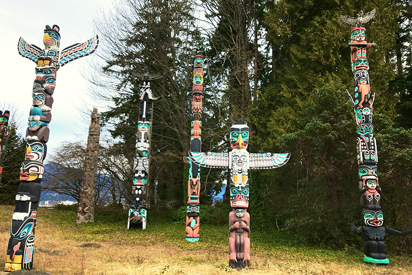 Totems in Stanley Park