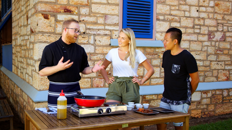 chef teaching about bush tucker darwin