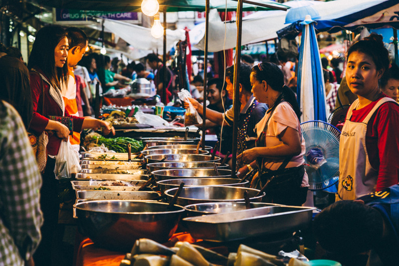 Street vendors in Phuket