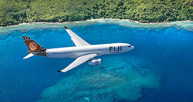Fiji Airways in the sky