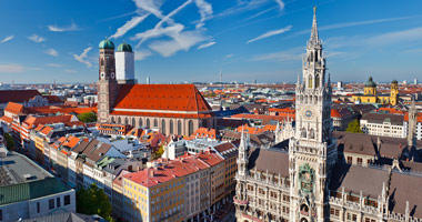 Aerial View of München